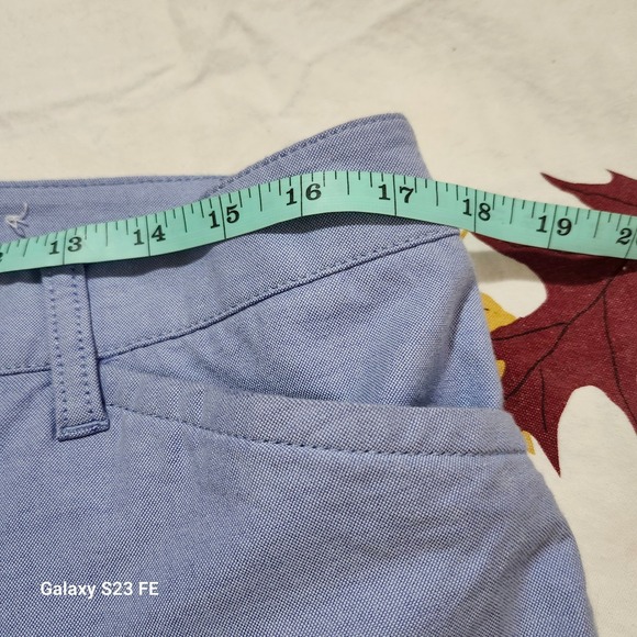 Talbots Womens Size 12 The Perfect Chino Pants Light Blue Cotton Blend - Picture 8 of 11